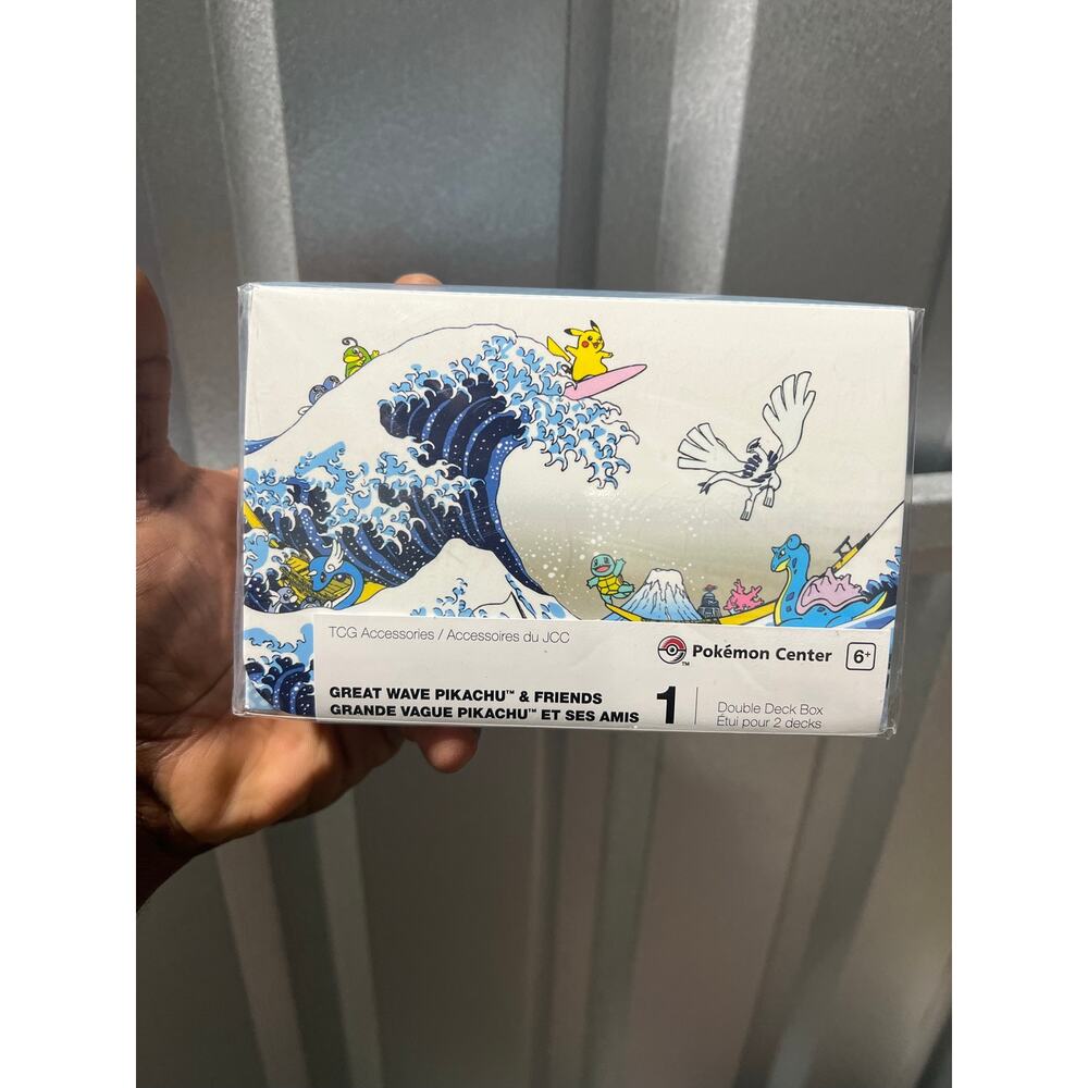 Pokemon Center Great Wave Pikachu & Friends Double Deck Box Sealed TCG